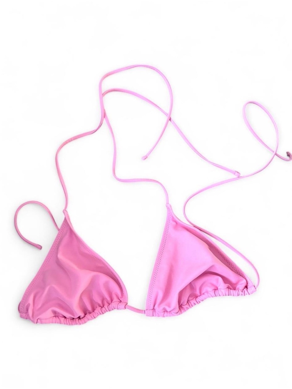 Target Pink Triangle String Bikini Top - Women's Swim
